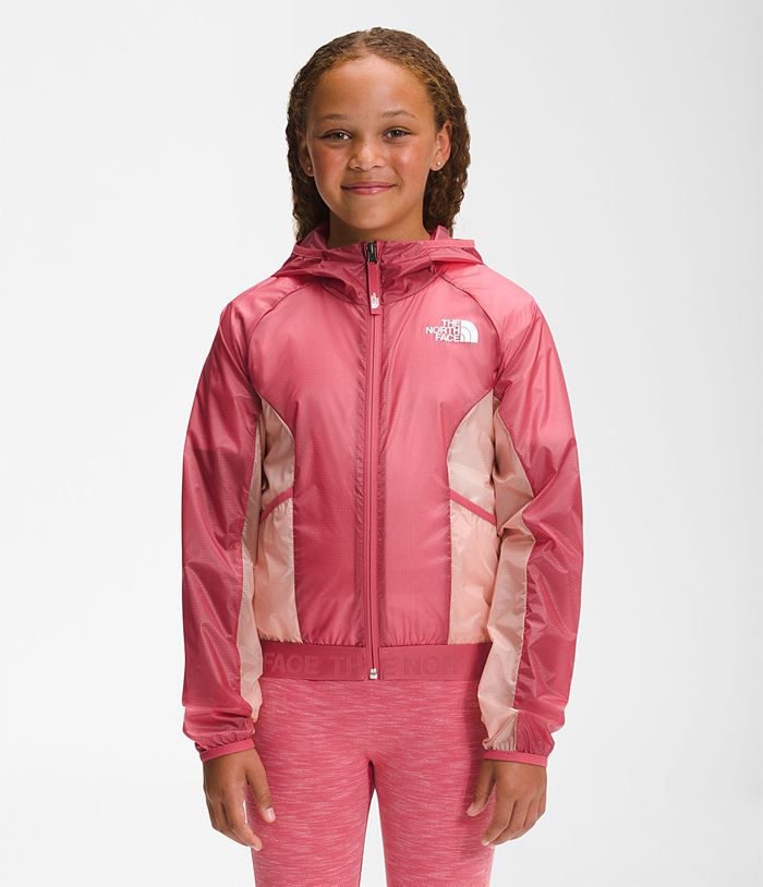 The North Face Μπουφαν Ροζ Παιδικα Windwall™ Φουτερ Με Κουκουλα - Greece 9124VMENC